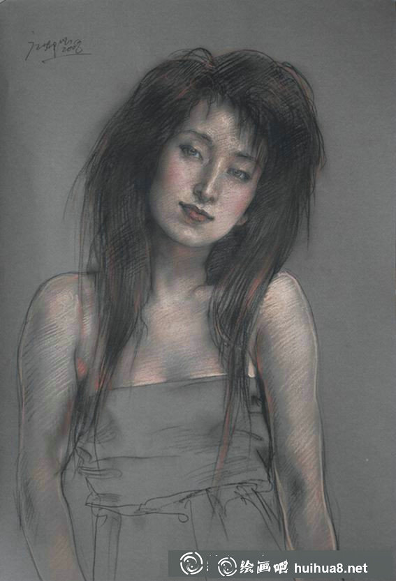 庞茂琨人物色粉画作品集