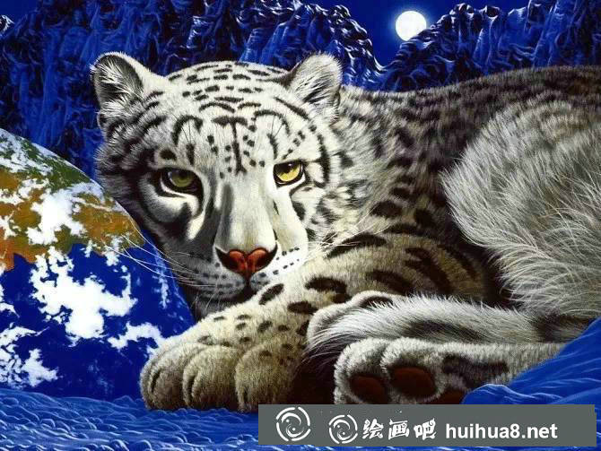 好看逼真的动物丙烯画作品欣赏