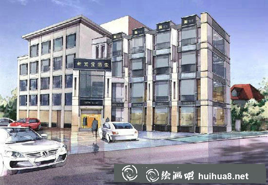 东方建筑彩铅画