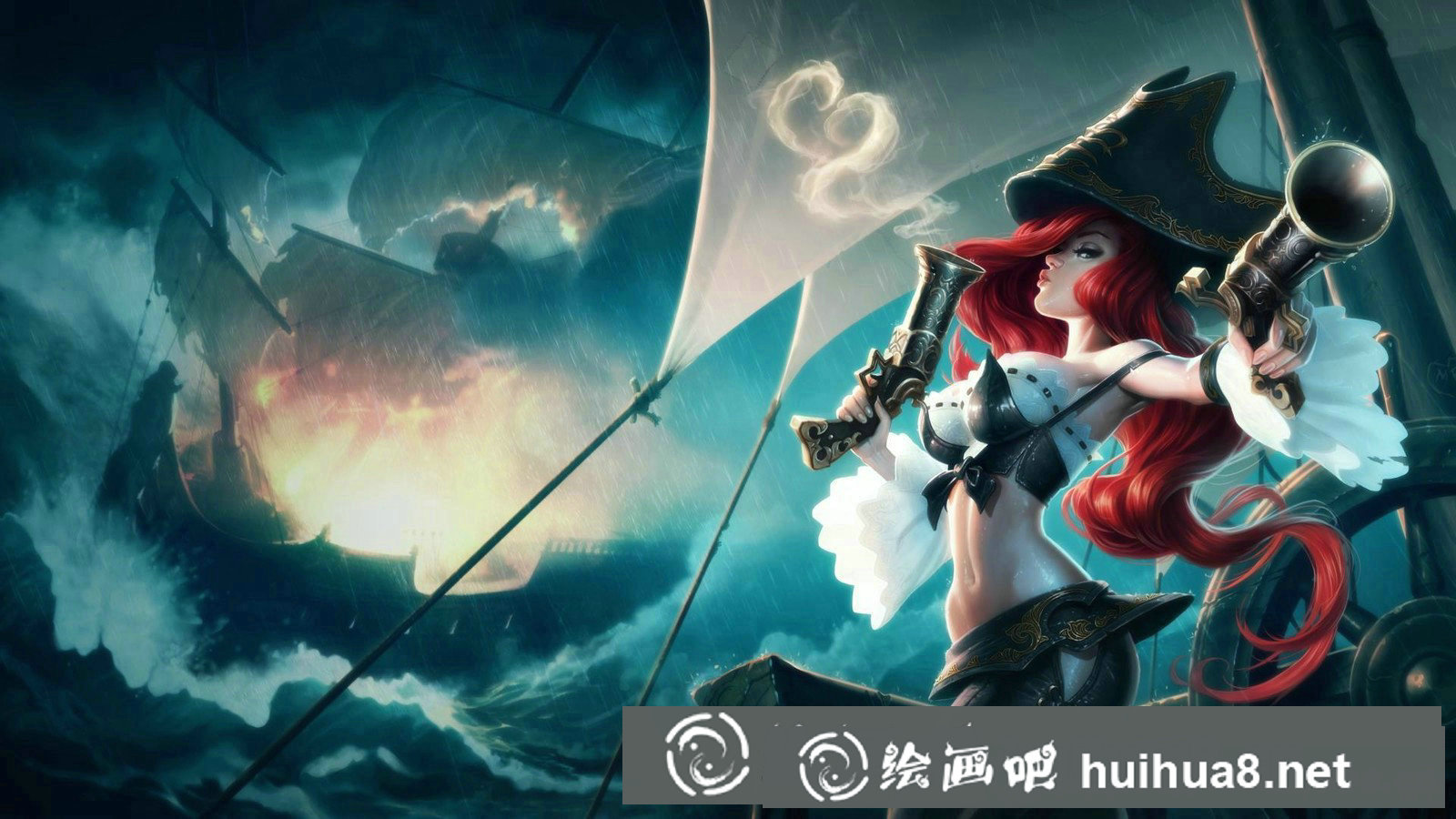 英雄联盟女警插画