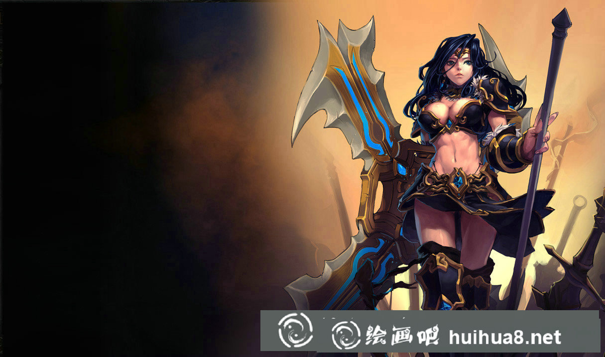 英雄联盟战争女神插画