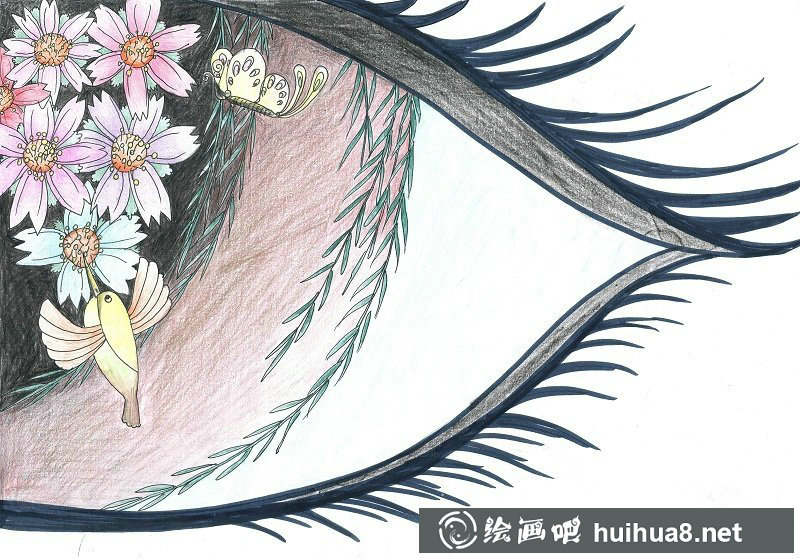 小朋友的环保画作:绿色出行