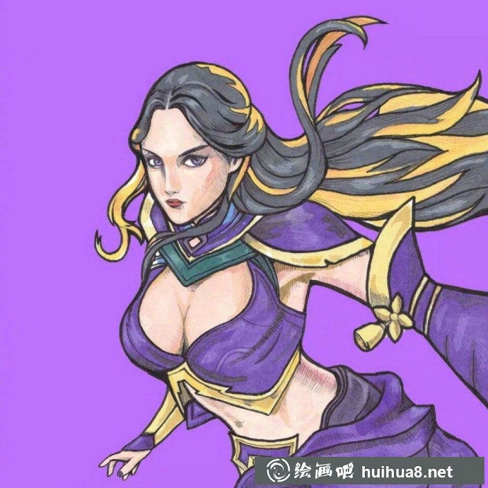 王者荣耀妲己手绘插画