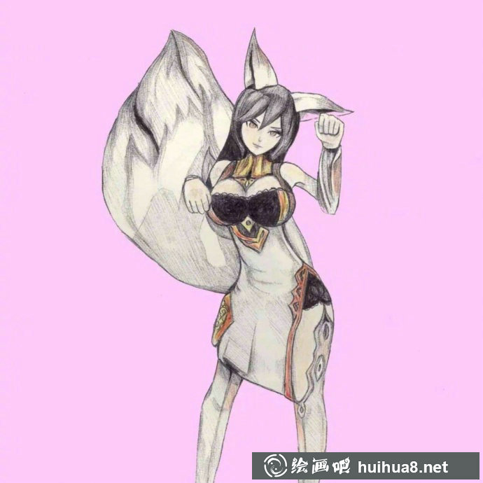 王者荣耀妲己手绘插画