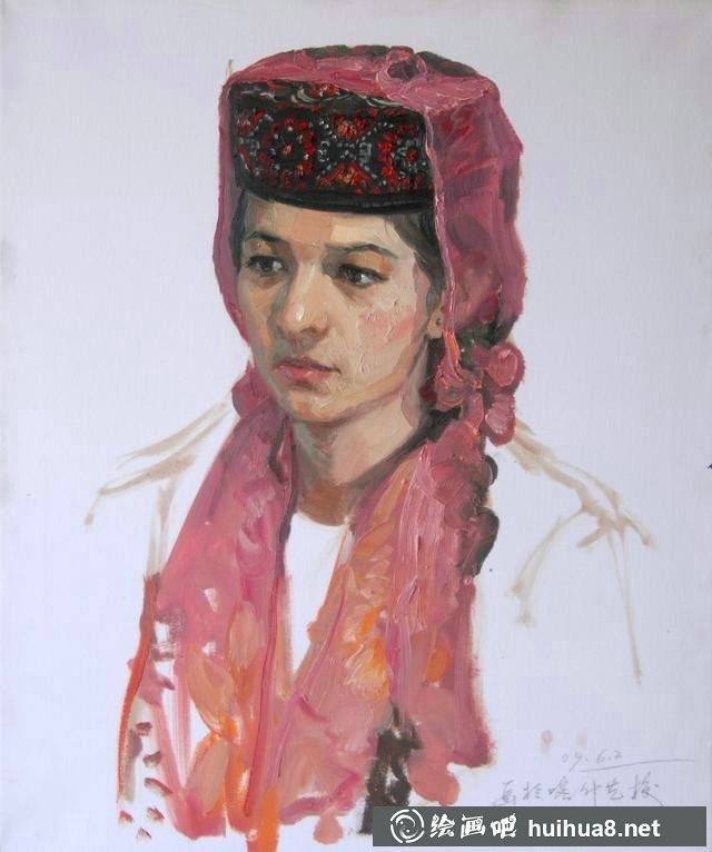 中国人物油画作品二