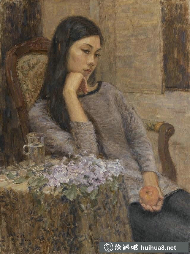 中国人物油画作品六