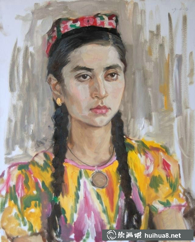 中国人物油画作品八