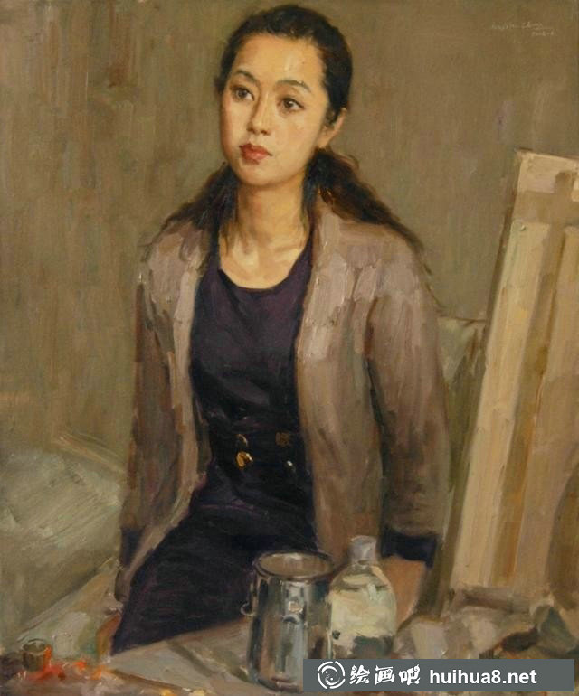 一组中国人物油画作品欣赏 中国人物油画作品集锦