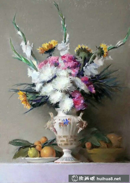 9 Felipe.Santamans 色粉画作品