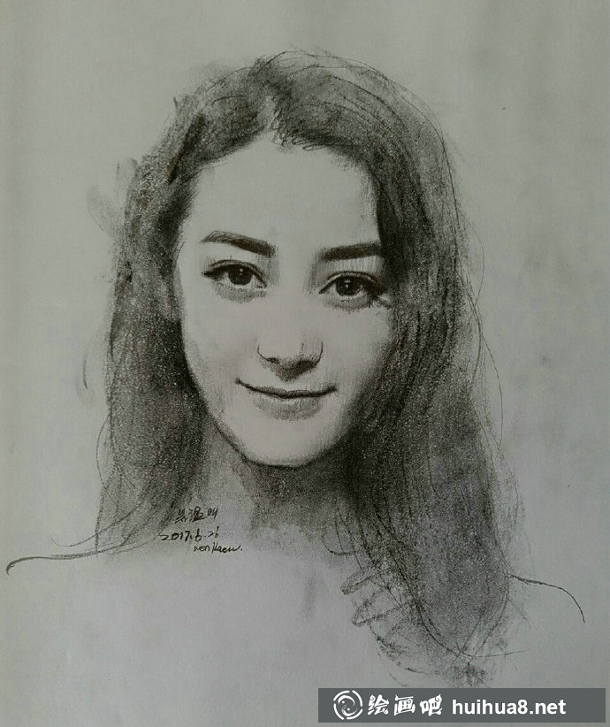 更多迪丽热巴素描画像