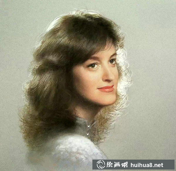 生动的色粉画人物