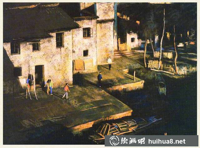 杭鸣时色粉画作品