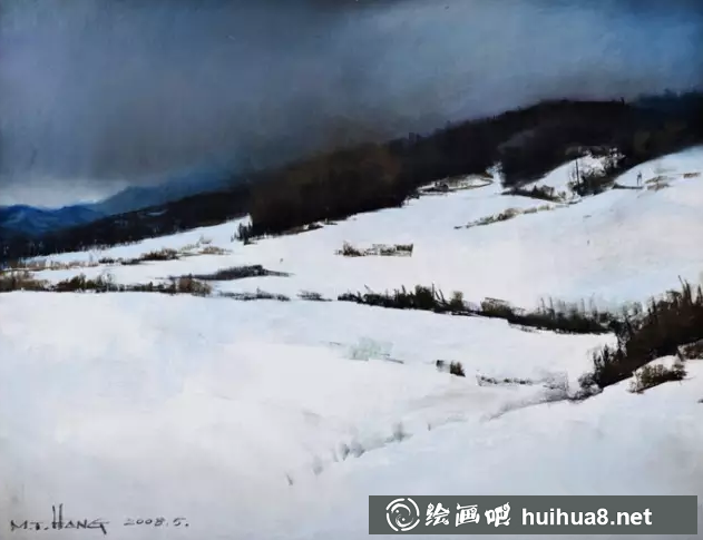 杭鸣时色粉画作品