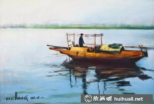 杭鸣时色粉画作品