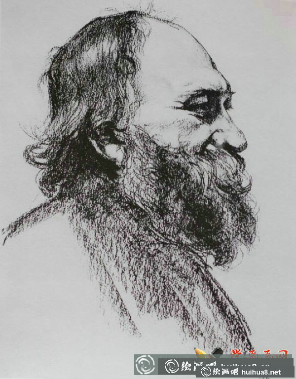 康勃夫素描作品之一