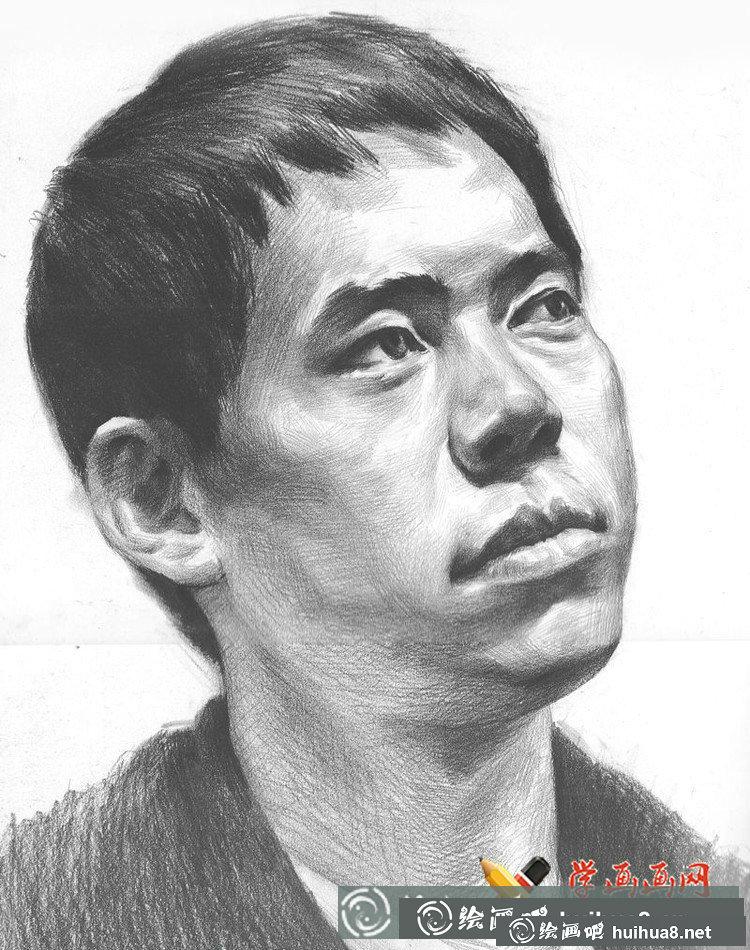 鲁美学生优秀素描头像作品