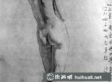 徐悲鸿人体素描作品之十三