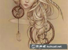 珍妮佛·希利的梦幻彩铅画