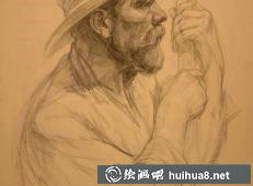 列宾学院素描头像3