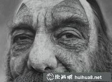 国外多角度超写实素描男头像1.jpg