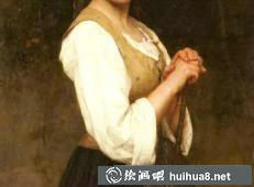 欧也妮·玛丽·莎伦油画作品《女子肖像一》