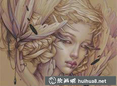 珍妮佛·希利的梦幻色彩彩铅画