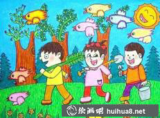 植树节图画8