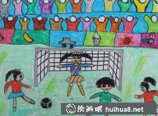 足球儿童画3