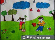 植树节图画19
