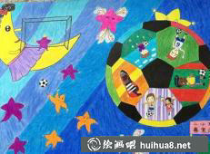 足球儿童画9