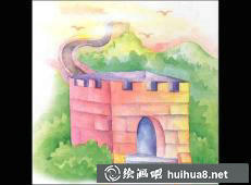 长城儿童画