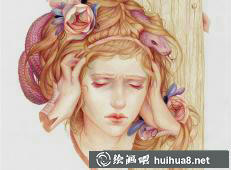 珍妮佛·希利的情感彩铅画