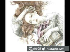 Yvonne Gilbert 彩色铅笔作品11