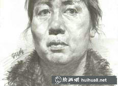 邵占峰人物素描头像之三