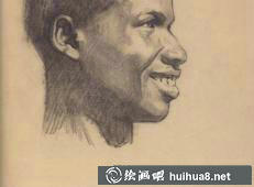 靳尚谊素描头像作品1