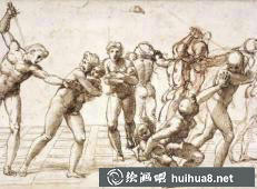 拉斐尔《圣母子与圣约翰》局部