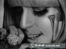 时尚模特素描肖像