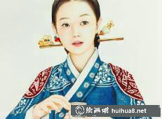 彩铅画作品《花语》
