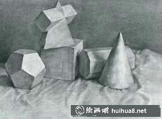 石膏像素描作品