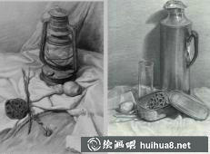 几何体素描作品