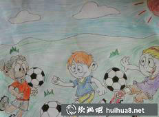 足球儿童画11