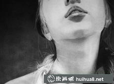 时尚模特素描肖像