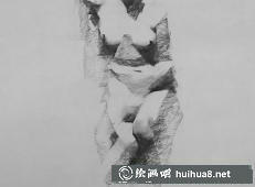 美国画家Mark.Tennant人体光影结构素描画 (2)