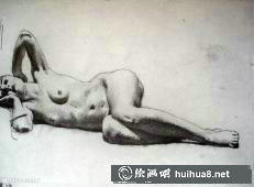 徐悲鸿人体素描作品之五