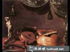 静物与乐器油画作品（2）