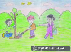 植树节图画2