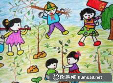 植树节图画1