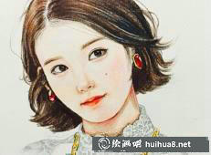 彩铅画作品《梦幻》