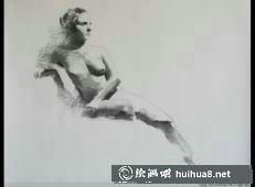 美国画家Mark.Tennant人体光影结构素描画 (12)