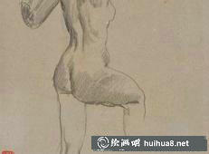 徐悲鸿人体素描作品之四